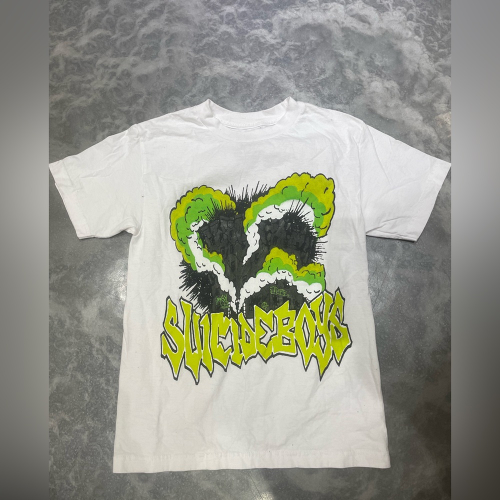 G59 Suicideboys Graffiti White Graphic T-Shirt Size Small 2020 Drop